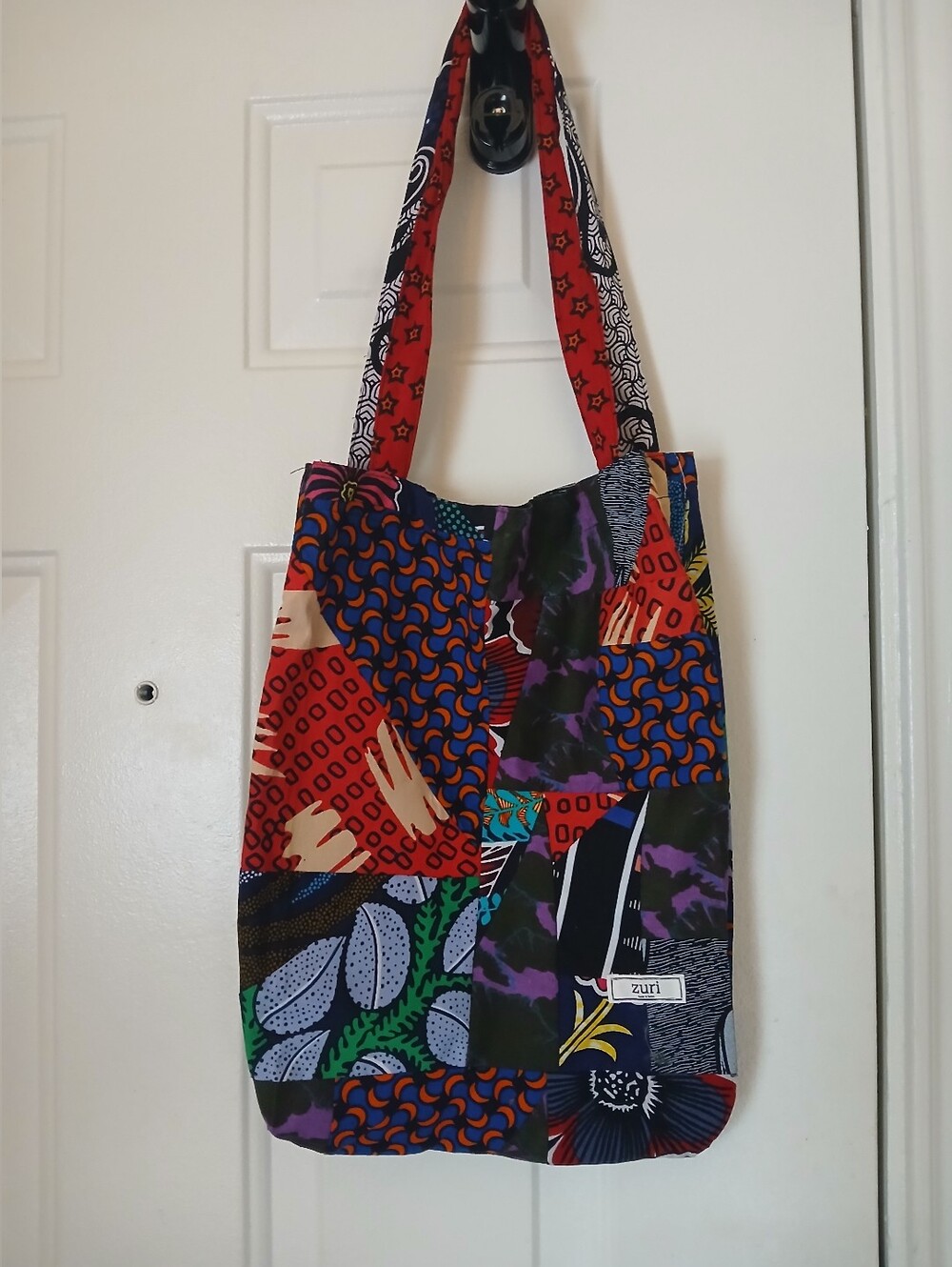 Multicolor Patchwork Shoulder Bag - Colorful Print